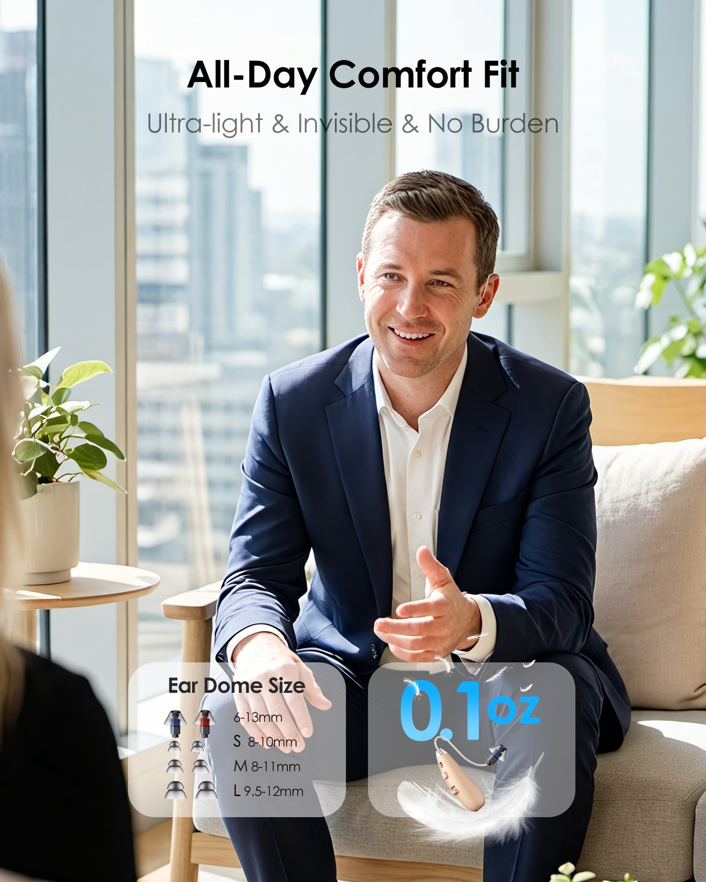 Karthus OTC Rechargeable Hearing Aids for Seniors – Digital RIC Amplifiers