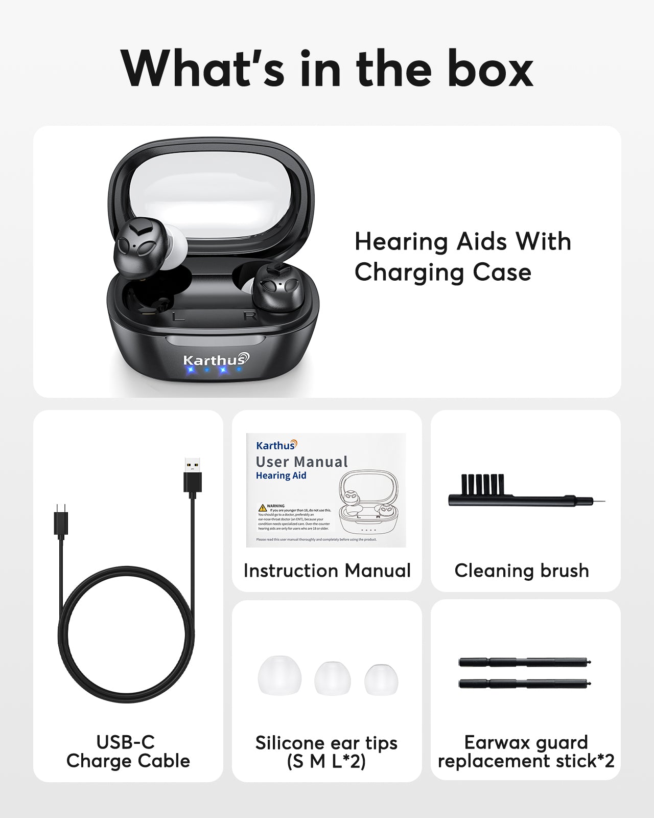 Karthus Rechargeable Hearing Aids for Seniors